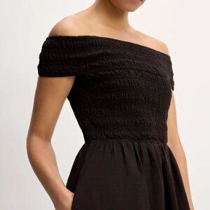 NWT Everlane Gauze Off-the-Shoulder Dress XXS